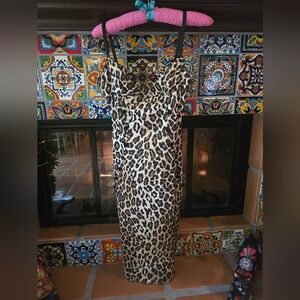 Leopard Print Maxi Dress